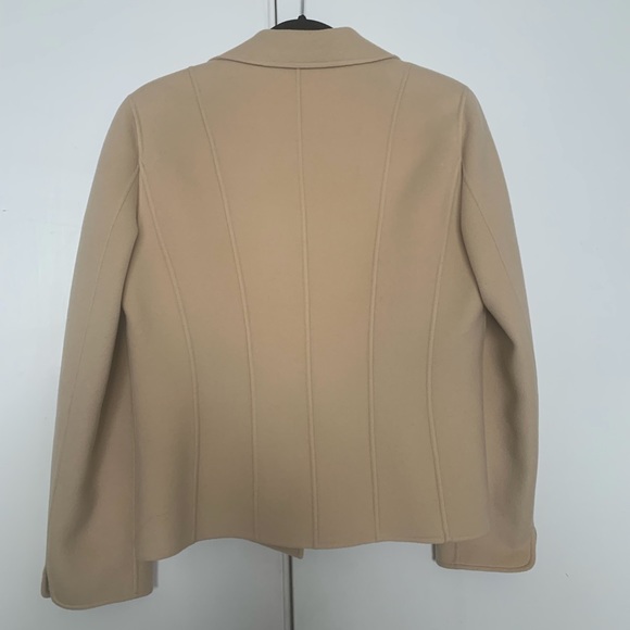 TALBOTS 100% Wool Cream Open Blazer (NWOT) - Picture 3 of 6